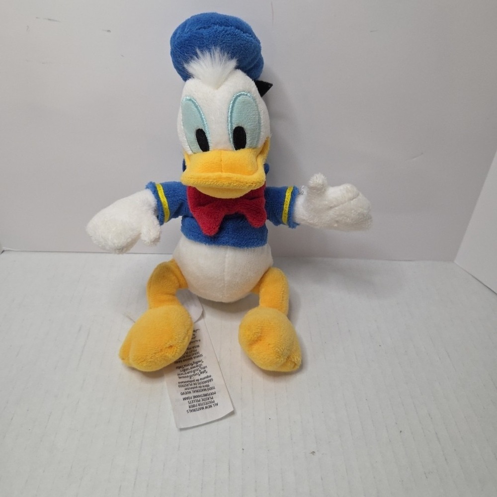 Authentic Disney  Donald‎ Duck Plush Toy Doll 8" Stuffed Animal MINT/CLEAN